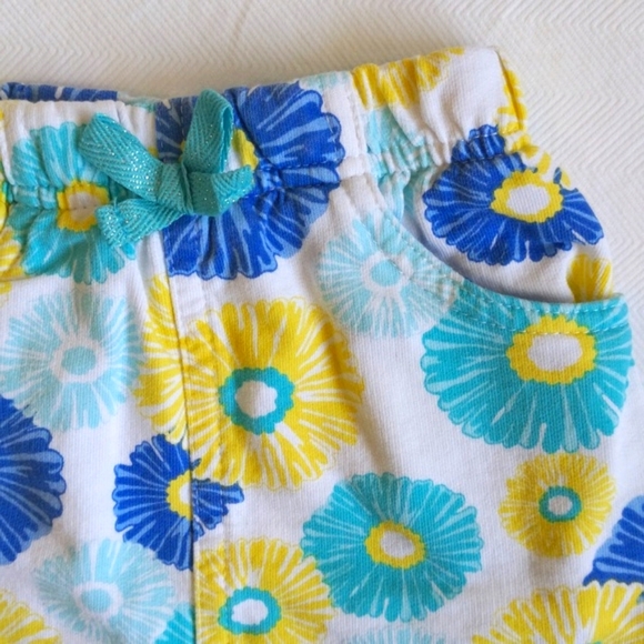 pekkle tropical summer top & skort matching outfit set 12 months baby girl - Picture 6 of 9